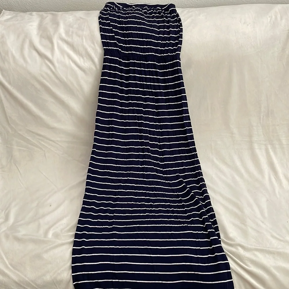 Navy blue and white Maxi Dress - Picture 1 of 1